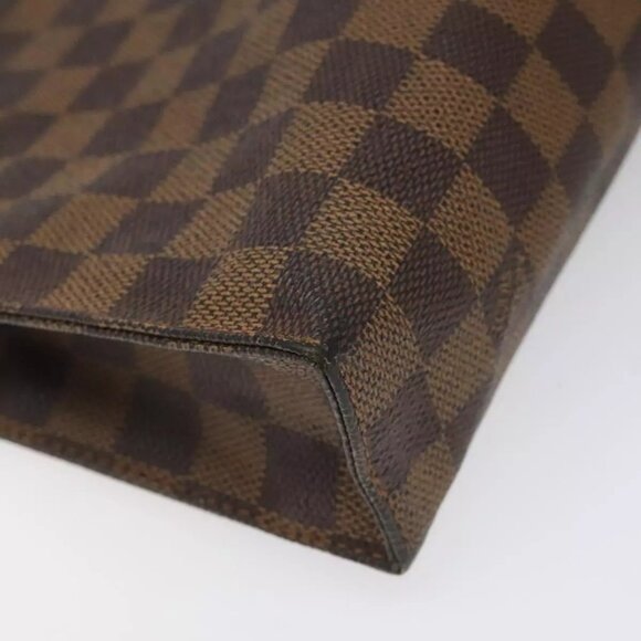 LOUIS VUITTON Damier Ebene Poche Toilette 26 Pouch N47543 LV Auth 113577 - Picture 14 of 16